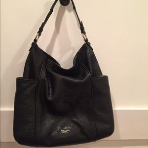 Beautiful Black leather Coach bag